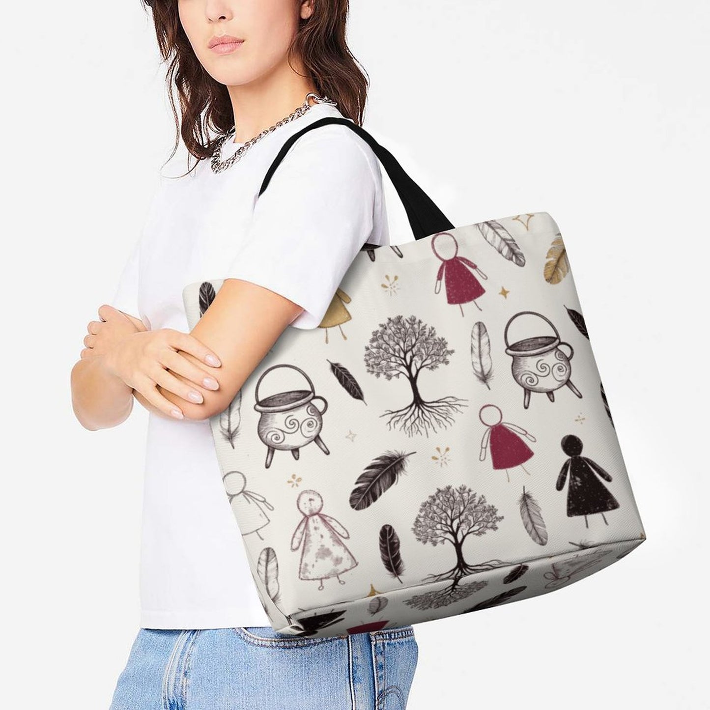 Little Threshold Large One Shoulder Shopping Bag