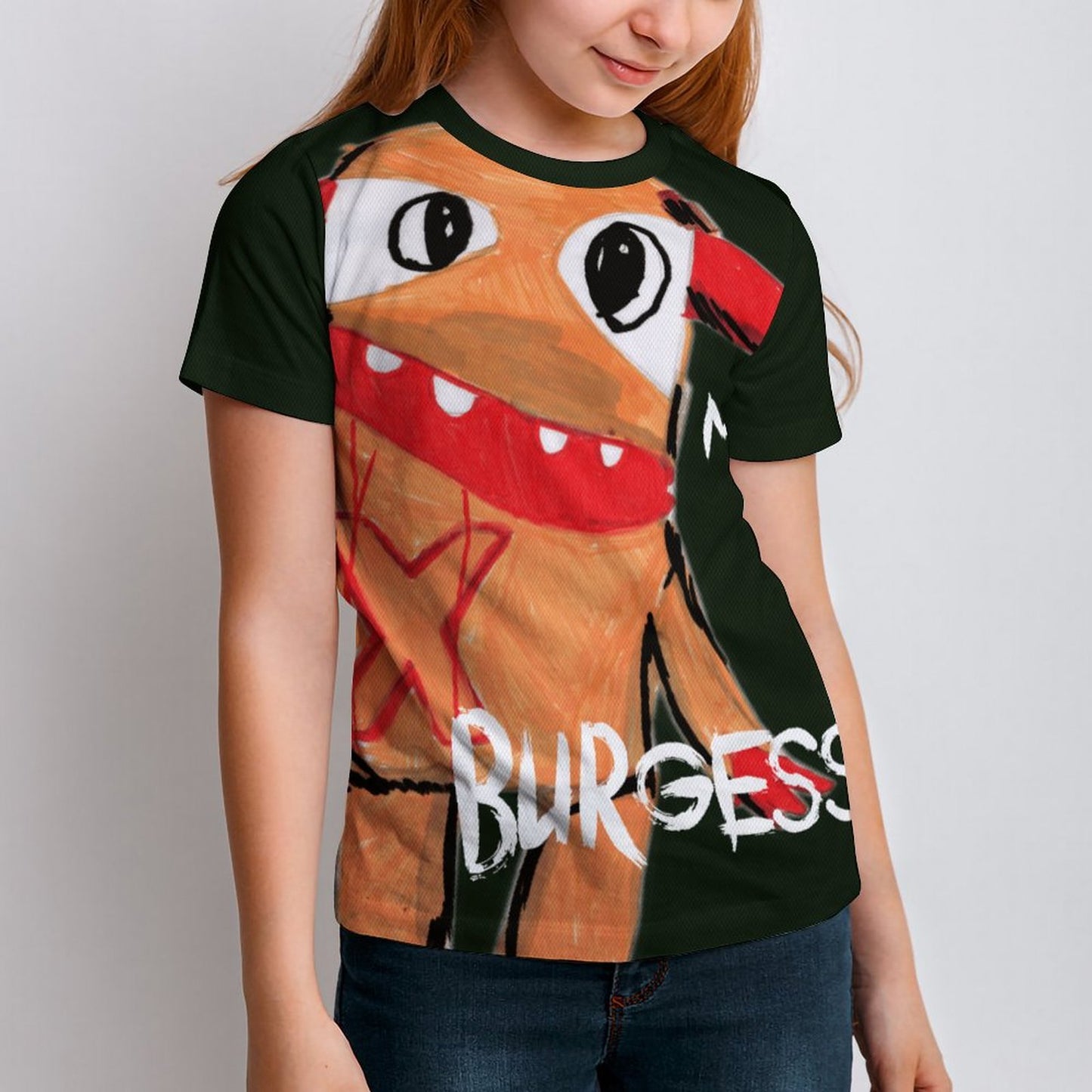 Valentine's Monsters: Meet Burgess Children's T-Shirt in Black