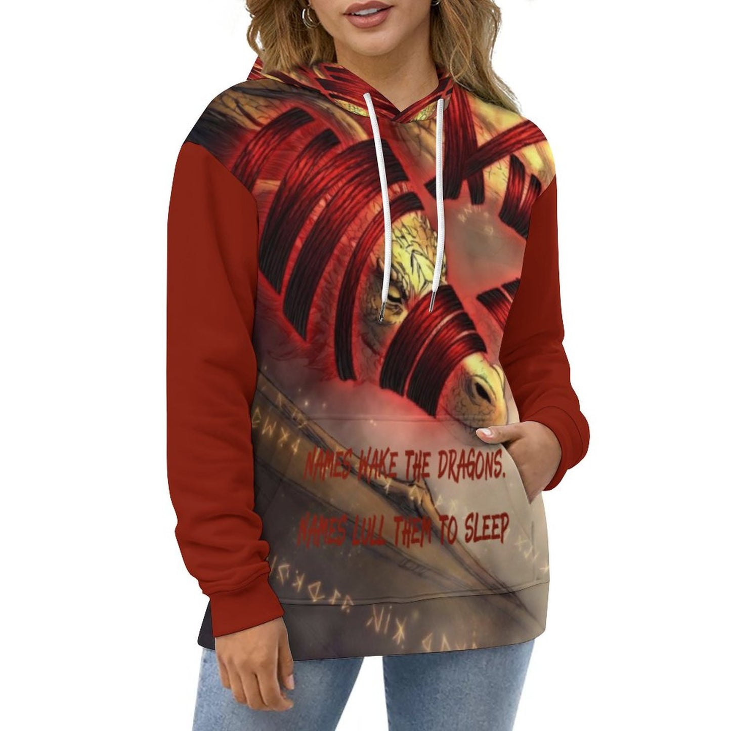 Rumpelstiltskin Collection: Names wake the Dragons Men's Cool Hoodie with Double-layer Cap