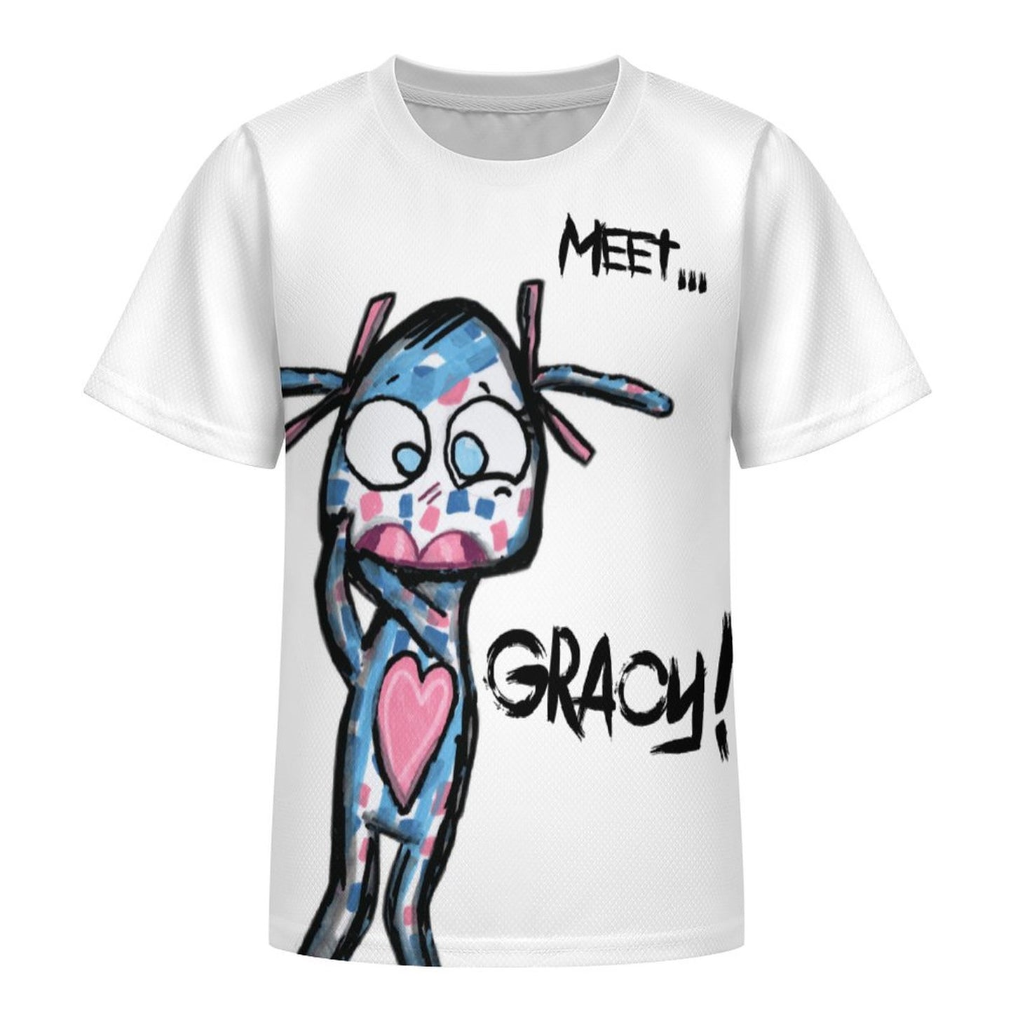Valentine's Monsters: Say Goodnight Gracy Children's T-Shirt in Void