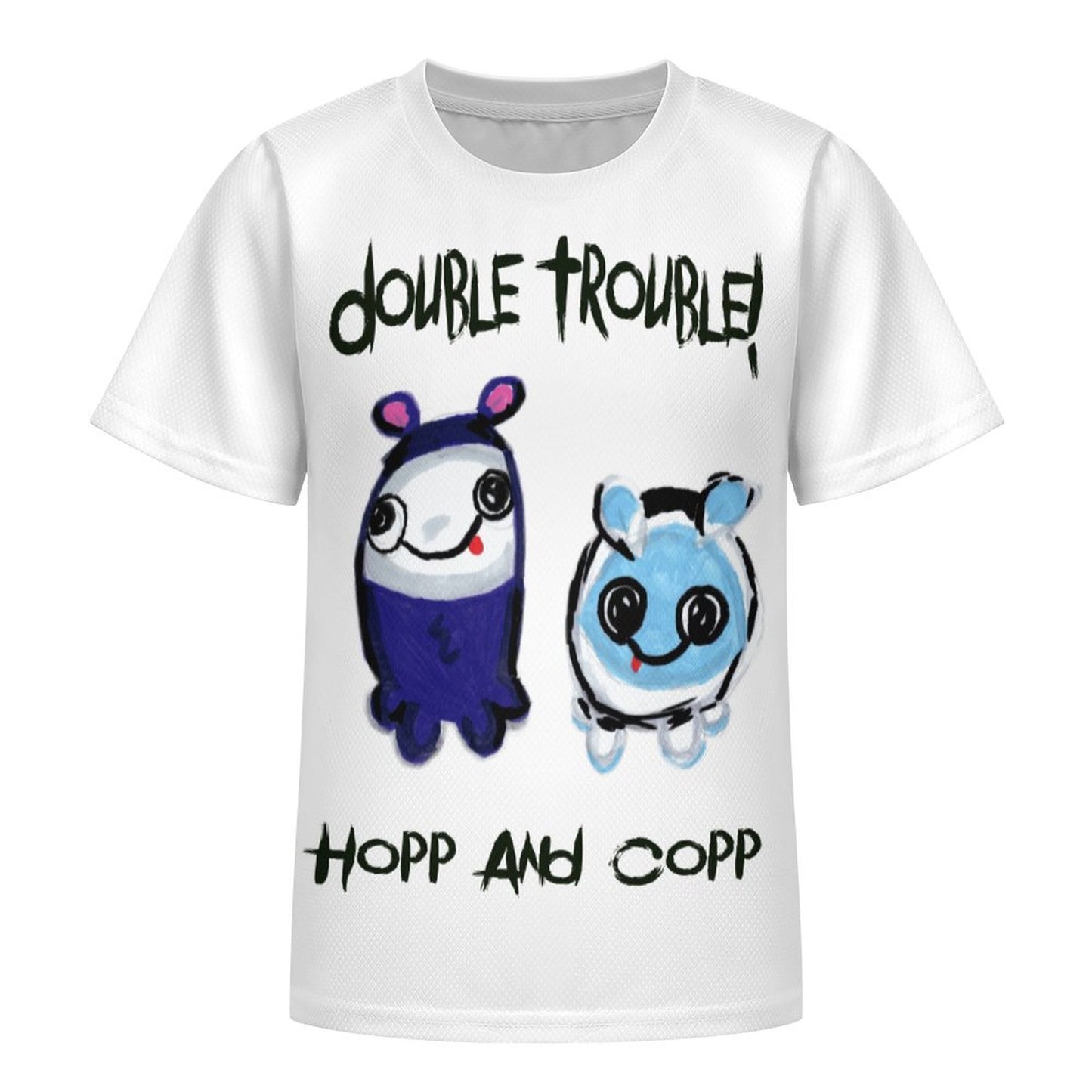 Valentine's Monsters: Double Trouble Hopp and Copp Children's T-Shirt in Void